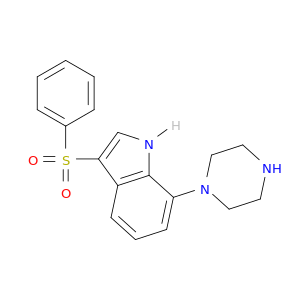 1H-Indole, 3-(phenylsulfonyl)-7-(1-piperazinyl)-