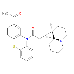 10H-Phenothiazine,2-acetyl-10-[(octahydro-2H-quinolizin-1-yl)acetyl]-, (1S-trans)- (9CI)