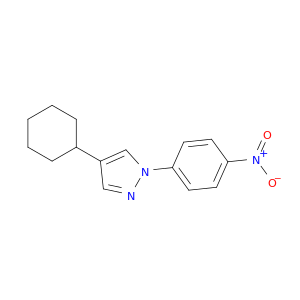 1H-Pyrazole, 4-cyclohexyl-1-(4-nitrophenyl)-