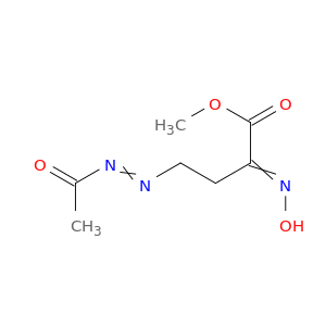 Butanoic acid, 4-(acetylazo)-2-(hydroxyimino)-, methyl ester