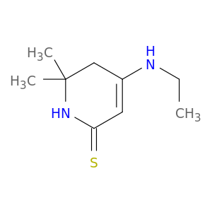 2(1H)-Pyridinethione, 4-(ethylamino)-5,6-dihydro-6,6-dimethyl-