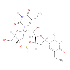 5-ethyl-1-[(2R,4S,5R)-4-[(2R,3S,5R)-5-(5-ethyl-2,4-dioxo-pyrimidin-1-yl)-2-(hydroxymethyl)oxolan-3-yl]oxysulfinyloxy-5-(hydroxymethyl)oxolan-2-yl]pyrimidine-2,4-dione