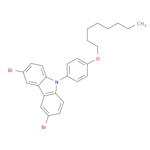 3,6-二溴-9-(4-(辛氧基)苯基)-9H-咔唑