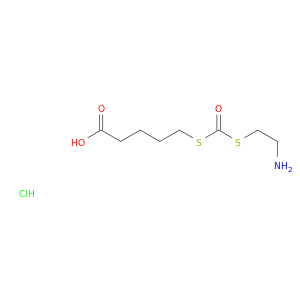 Pentanoic acid,5-[[[(2-aminoethyl)thio]carbonyl]thio]-, hydrochloride (1:1)