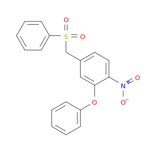 Benzene, 1-nitro-2-phenoxy-4-[(phenylsulfonyl)methyl]-