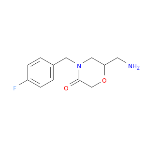 6-(AMINOMETHYL)-4-(4-FLUOROBENZYL)MORPHOLIN-3-ONE