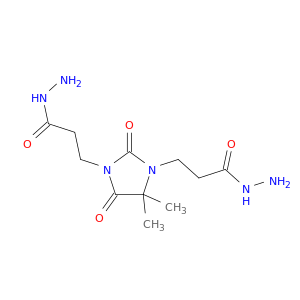 1,3-Imidazolidinedipropanoic acid, 4,4-dimethyl-2,5-dioxo-, dihydrazide