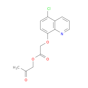 Acetic acid, [(5-chloro-8-quinolinyl)oxy]-, 2-oxopropyl ester