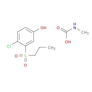 Phenol, 4-chloro-3-(propylsulfonyl)-, methylcarbamate
