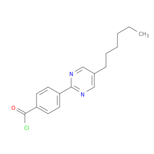 Benzoyl chloride, 4-(5-hexyl-2-pyrimidinyl)-