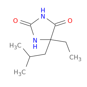 2,4-Imidazolidinedione, 5-ethyl-5-(2-methylpropyl)-