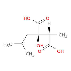 Butanedioic acid, 2-hydroxy-3-methyl-2-(2-methylpropyl)-, (2R,3S)-