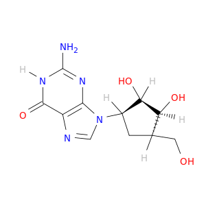 6H-Purin-6-one,2-amino-9-[(1R,2R,3S,4R)-2,3-dihydroxy-4-(hydroxymethyl)cyclopentyl]-1,9-dihydro-,rel-
