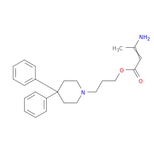 2-Butenoic acid, 3-amino-, 3-(4,4-diphenyl-1-piperidinyl)propyl ester