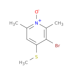 Pyridine, 3-bromo-2,6-dimethyl-4-(methylthio)-, 1-oxide