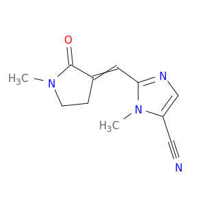 1H-Imidazole-5-carbonitrile,1-methyl-2-[(1-methyl-2-oxo-3-pyrrolidinylidene)methyl]-