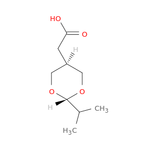 1,3-Dioxane-5-acetic acid, 2-(1-methylethyl)-, trans-