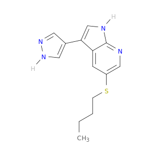 1H-Pyrrolo[2,3-b]pyridine, 5-(butylthio)-3-(1H-pyrazol-4-yl)-