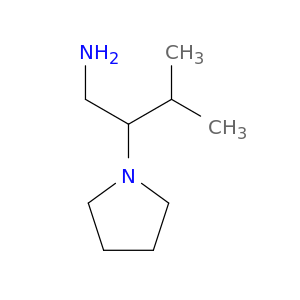 3-methyl-2-(pyrrolidin-1-yl)butan-1-amine