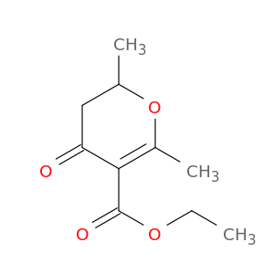 2H-Pyran-5-carboxylic acid, 3,4-dihydro-2,6-dimethyl-4-oxo-, ethyl ester
