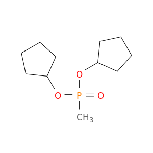 Phosphonic acid, methyl-, dicyclopentyl ester