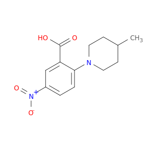 2-(4-Methylpiperidin-1-yl)-5-nitrobenzoic acid