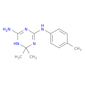 6,6-Dimethyl-4-N-(4-methylphenyl)-1,6-dihydro-1,3,5-triazine-2,4-diamine