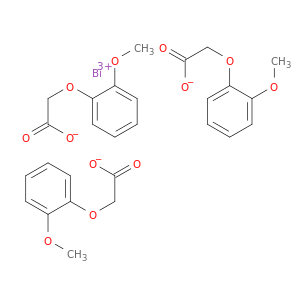乙酸,2-(2-甲氧基苯氧氧基)-,铋(3+)盐(3：1)