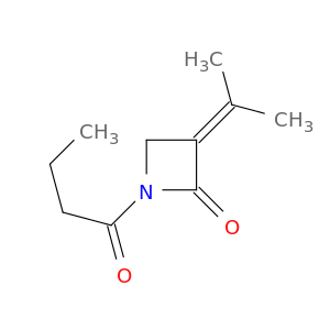 2-Azetidinone, 3-(1-methylethylidene)-1-(1-oxobutyl)-