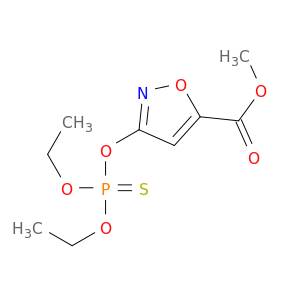 5-Isoxazolecarboxylicacid, 3-[(diethoxyphosphinothioyl)oxy]-, methyl ester