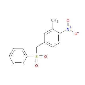 Benzene, 2-methyl-1-nitro-4-[(phenylsulfonyl)methyl]-
