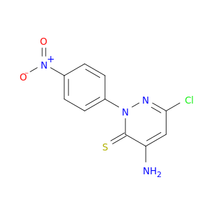 3(2H)-Pyridazinethione,4-amino-6-chloro-2-(4-nitrophenyl)-