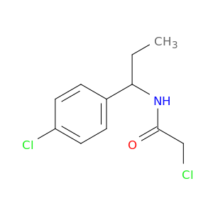 2-Chloro-N-[1-(4-chlorophenyl)propyl]acetamide