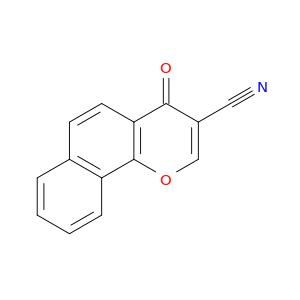 4H-Naphtho[1,2-b]pyran-3-carbonitrile, 4-oxo-