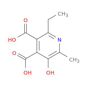 3,4-Pyridinedicarboxylicacid, 2-ethyl-5-hydroxy-6-methyl-