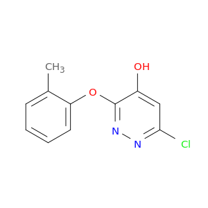4-Pyridazinol, 6-chloro-3-(2-methylphenoxy)-