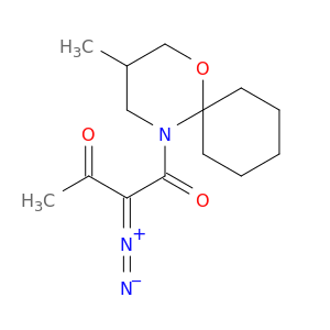 1-Oxa-5-azaspiro[5.5]undecane, 5-(2-diazo-1,3-dioxobutyl)-3-methyl-