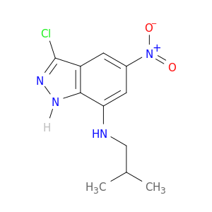 1H-Indazol-7-amine, 3-chloro-N-(2-methylpropyl)-5-nitro-