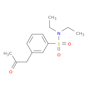 Benzenesulfonamide, N,N-diethyl-3-(2-oxopropyl)-