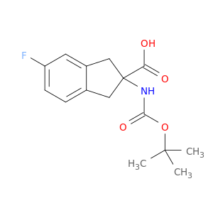 2-((tert-Butoxycarbonyl)amino)-5-fluoro-2,3-dihydro-1H-indene-2-carboxylic acid