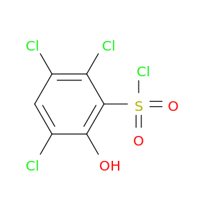 2,3,5-Trichloro-6-hydroxybenzene-1-sulfonyl Chloride
