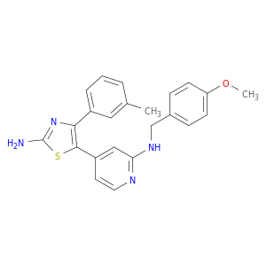 N-[4-[2-AMINO-4-(3-METHYLPHENYL)-1,3-THIAZOL-5-YL]-2-PYRIDYL]-N-(4-METHOXYBENZYL)AMINE