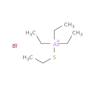 Arsonium, triethyl(ethylthio)-, bromide