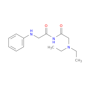 N-(2-anilinoacetyl)-2-diethylamino-acetamide