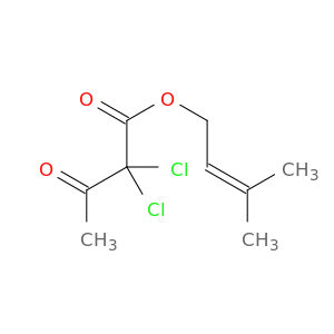 Butanoic acid, 2,2-dichloro-3-oxo-, 3-methyl-2-buten-1-yl ester