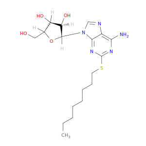 Adenosine, 2-(octylthio)-