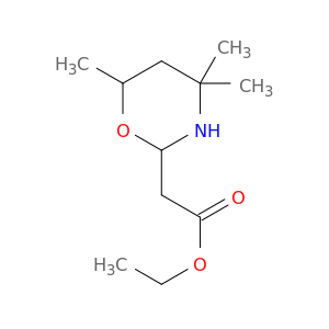 2H-1,3-Oxazine-2-acetic acid, tetrahydro-4,4,6-trimethyl-, ethyl ester