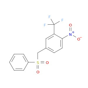 Benzene, 1-nitro-4-[(phenylsulfonyl)methyl]-2-(trifluoromethyl)-