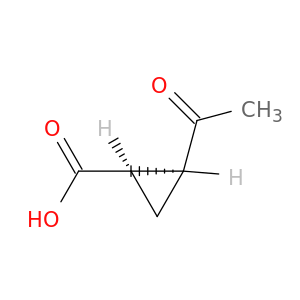 Cyclopropanecarboxylicacid, 2-acetyl-, (1R-cis)- (9CI)