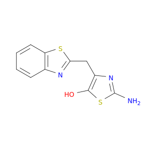 5-Thiazolol, 2-amino-4-(2-benzothiazolylmethyl)-